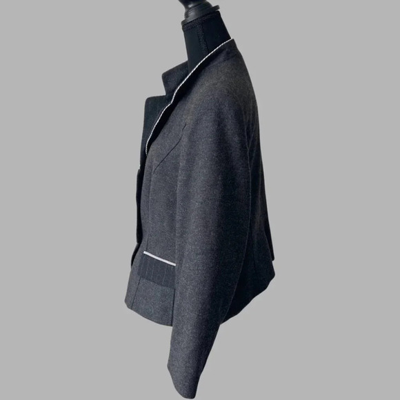 Vintage Tullo Stand Collar Wool Blazer Made in Germany - Picture 2 of 15